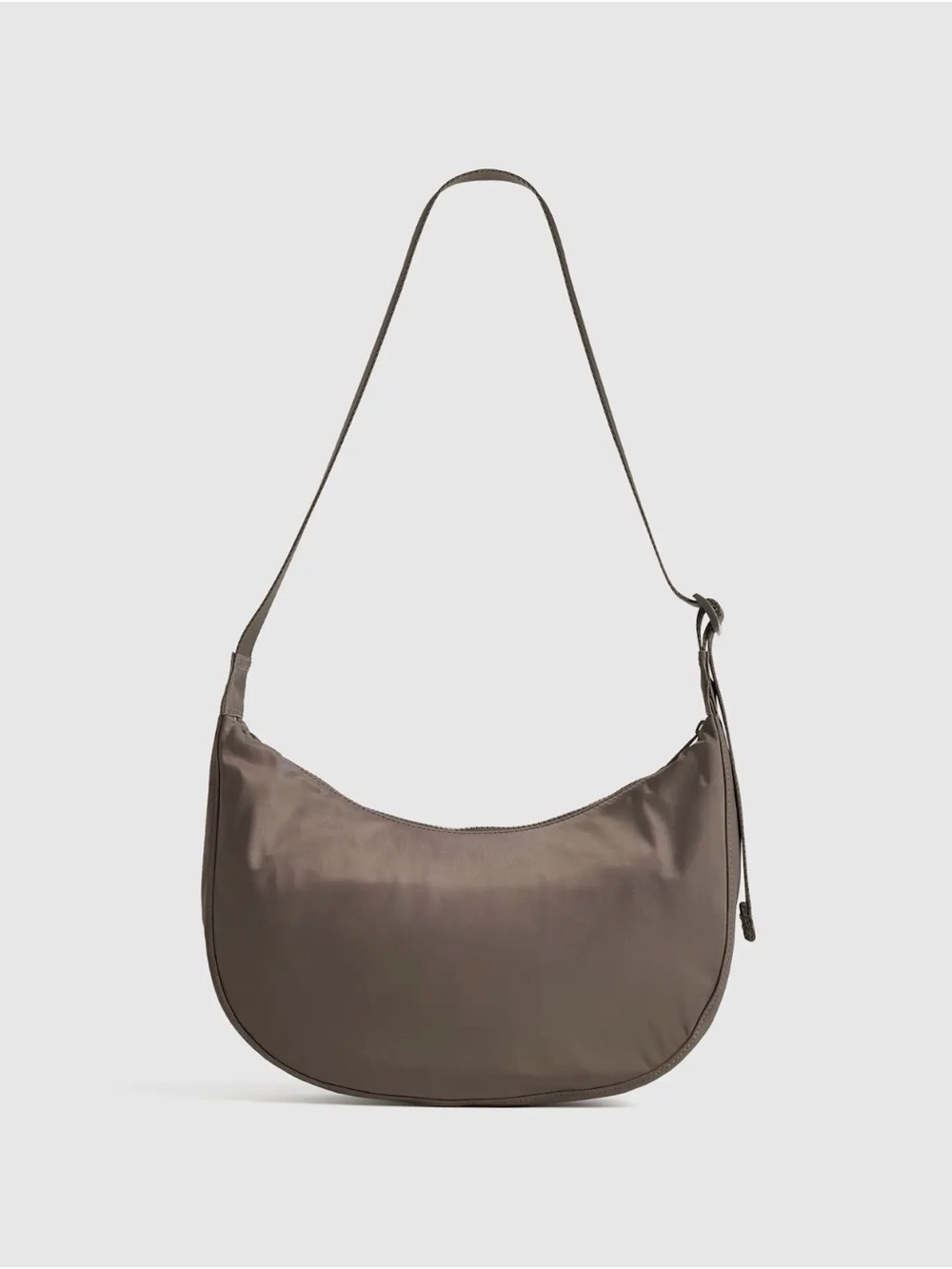 Quince Crescent Shoulder Bag in Ash Gray